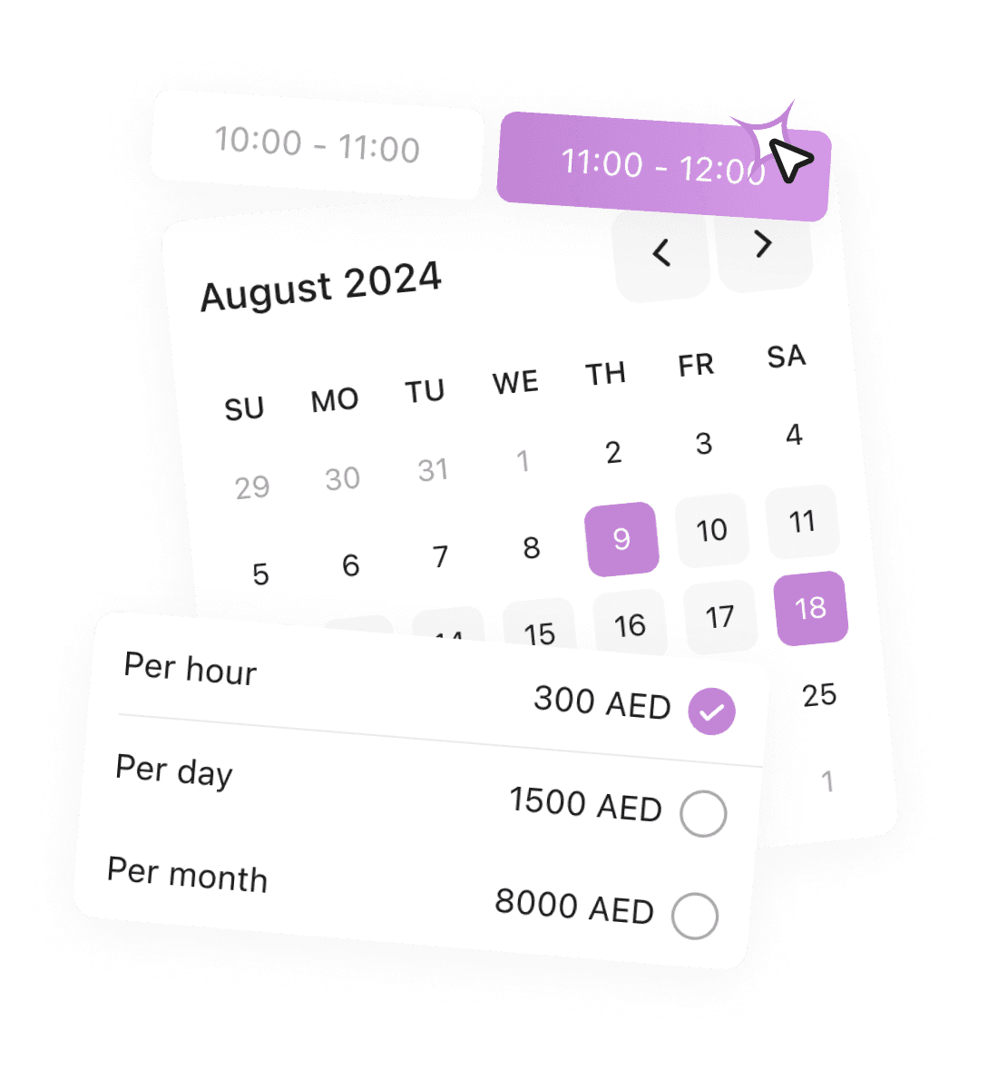 Choose date example