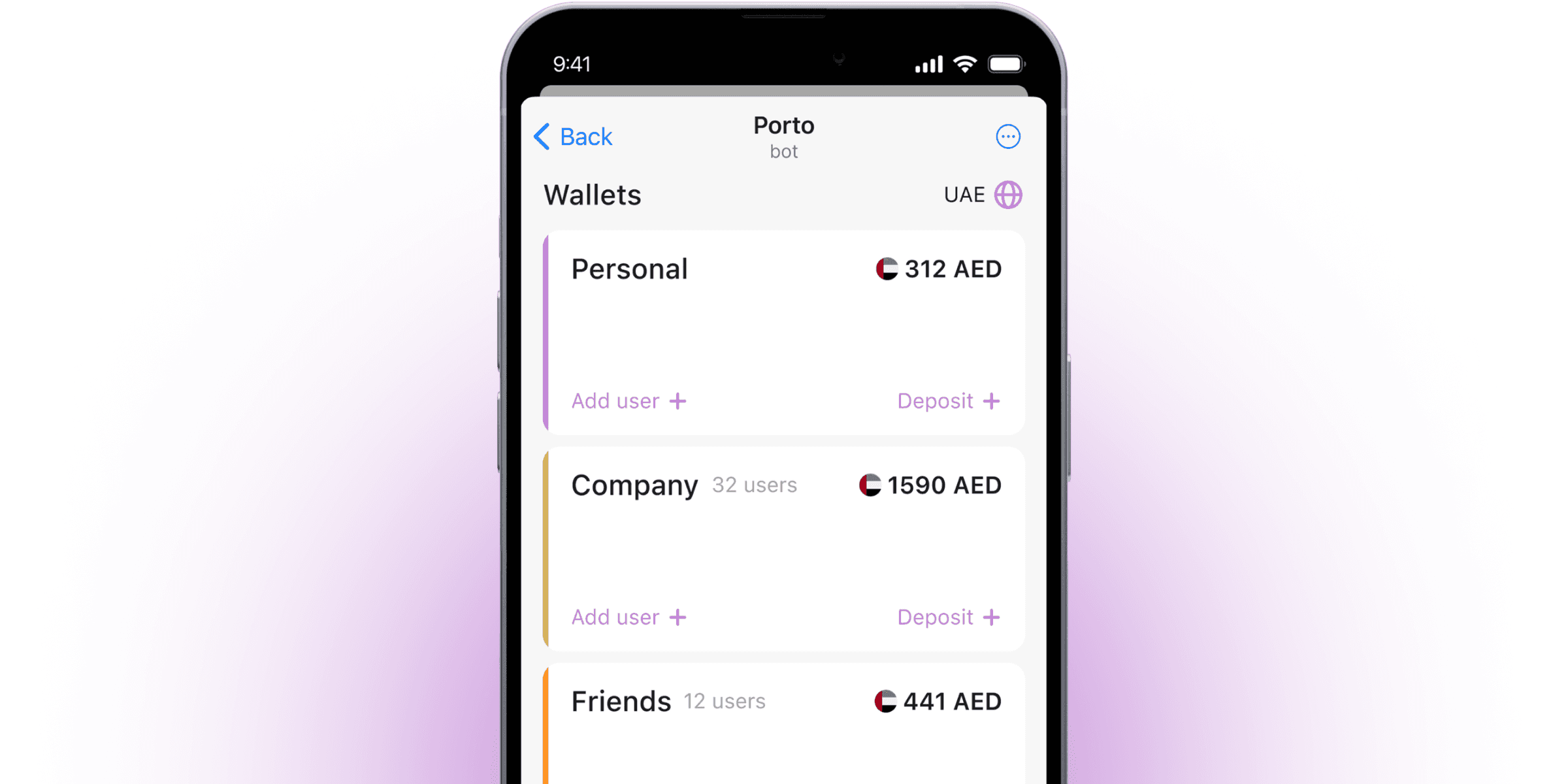 Wallet usage example